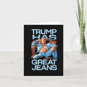 Trump Heeft Grote Broeken Grappige Politieke Humor Kaart
