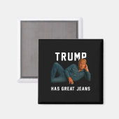 Trump Heeft Grote Jeans Grappige Meme _1 Magneet (Voorkant / Achterkant)