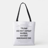 Trump heeft Harris niet verslagen Tote Bag (Achterkant)