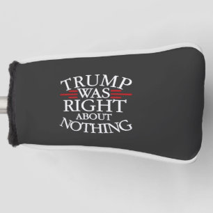 Trump heeft helemaal geen gelijk wat betreft anti- golfheadcover