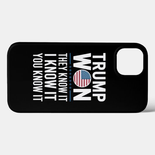 Trump heeft het 47ste President van 2024 gewonnen Case-Mate iPhone Case (Achterkant (horizontaal))