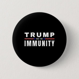Trump heeft het immuniteit Amerikaanse verkiezings Ronde Button 5,7 Cm