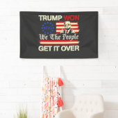 Trump heeft het volk gewonnen door de inauguratie spandoek (Insitu)