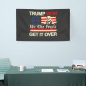 Trump heeft het volk gewonnen door de inauguratie spandoek (Beurs)