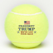Trump heeft je rug tennisballen (Achterkant)