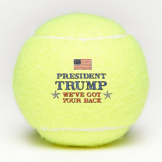 Trump heeft je rug tennisballen (Voorkant)