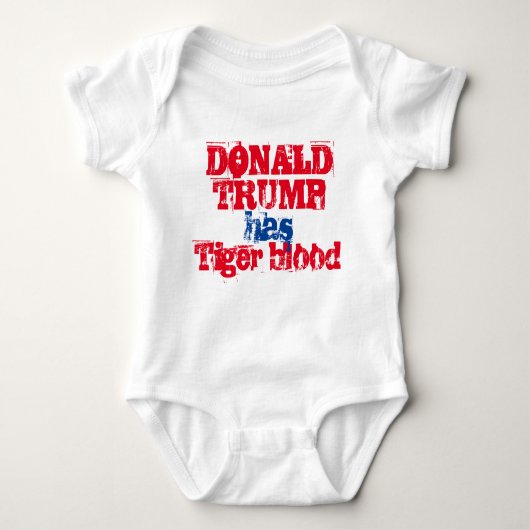 TRUMP HEEFT TIJGERBLOED - BABY JERSEY BODYSUIT (Voorkant)