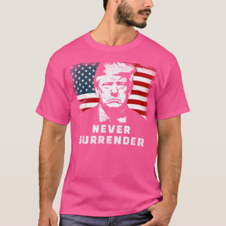 Trump heeft zich nooit overgegeven - Trump Mugshot T-shirt