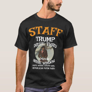 Trump Hegseth Drive Thru EPSTEIN Dossier Omkoopraa T-shirt