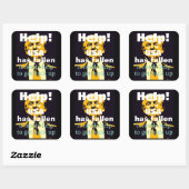 Trump/Help-Sticker Vierkante Sticker (Vel)