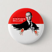 Trump Henchman Stephen Miller Ronde Button 5,7 Cm (Voorkant)