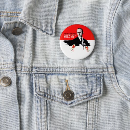 Trump Henchman Stephen Miller Ronde Button 5,7 Cm (In situ)