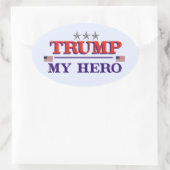 TRUMP Hero Oval Sticker (Tas)