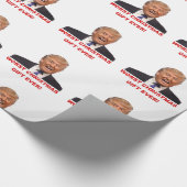 Trump, het ergste kerstcadeau ooit. cadeaupapier (Hoek)