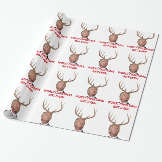 Trump, het ergste kerstcadeau ooit. cadeaupapier (Uitgerold)