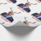 Trump, het ergste kerstcadeau ooit. cadeaupapier (Hoek)