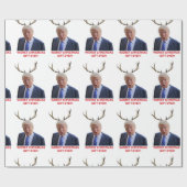 Trump, het ergste kerstcadeau ooit. cadeaupapier (Vlak)