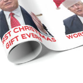 Trump, het ergste kerstcadeau ooit. cadeaupapier (Rol Hoek)