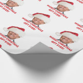 Trump, het ergste kerstcadeau ooit. cadeaupapier (Hoek)