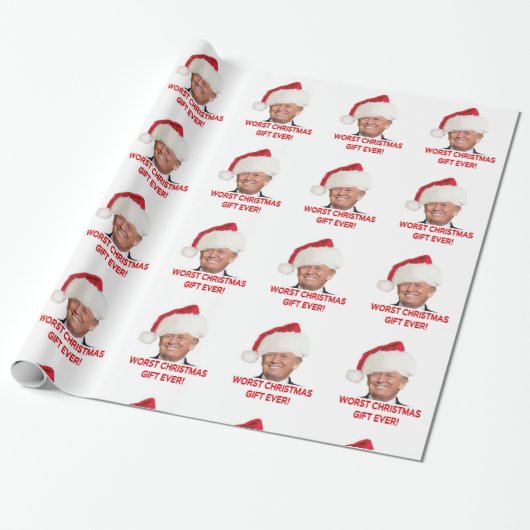Trump, het ergste kerstcadeau ooit. cadeaupapier (Uitgerold)