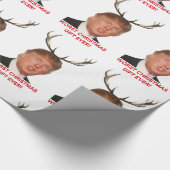Trump, het ergste kerstcadeau ooit. cadeaupapier (Hoek)