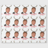Trump, het ergste kerstcadeau ooit. cadeaupapier (Vlak)