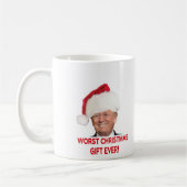 Trump, het ergste kerstcadeau ooit. koffiemok (Links)