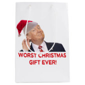 Trump, het ergste kerstcadeau ooit. medium cadeauzakje (Voorkant)