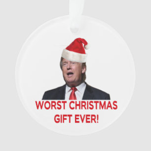 Trump, het ergste kerstcadeau ooit. ornament