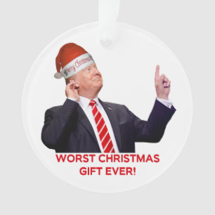 Trump, het ergste kerstcadeau ooit. ornament