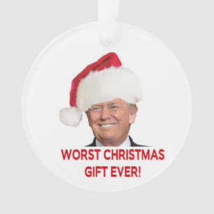 Trump, het ergste kerstcadeau ooit. ornament