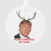 Trump, het ergste kerstcadeau ooit. ornament (voorkant)