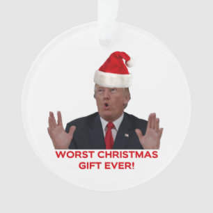 Trump, het ergste kerstcadeau ooit. ornament