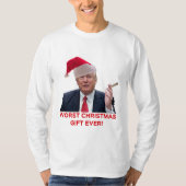 Trump, het ergste kerstcadeau ooit. t-shirt (Voorkant)