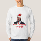 Trump, het ergste kerstcadeau ooit. t-shirt (Voorkant)