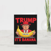 Trump Het is een banaan (ter vergelijking) Grappig Kaart (Voorkant)