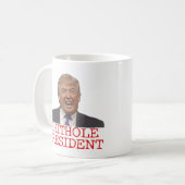 Trump, het Shithole President Koffiemok (Voorkant links)