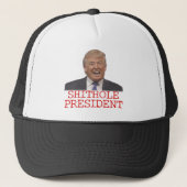 Trump, het Shithole President Trucker Pet (Voorkant)