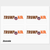 Trump Hete Lucht Au Naturel Wit Rechthoekige Sticker (Vel)