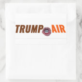 Trump Hete Lucht Au Naturel Wit Rechthoekige Sticker (Tas)