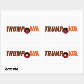 Trump Hete Lucht Buiten Wit Rechthoekige Sticker (Vel)