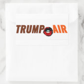 Trump Hete Lucht Buiten Wit Rechthoekige Sticker (Tas)