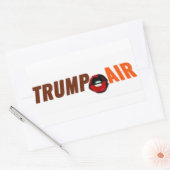 Trump Hete Lucht Buiten Wit Rechthoekige Sticker (Envelop)