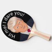 Trump Hit me Ping Pong Tafeltennisbatje (Zijkant)