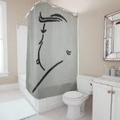 Trump Hitchcock Art Douchegordijn (In situ)