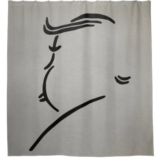 Trump Hitchcock Art Douchegordijn (Voorkant)