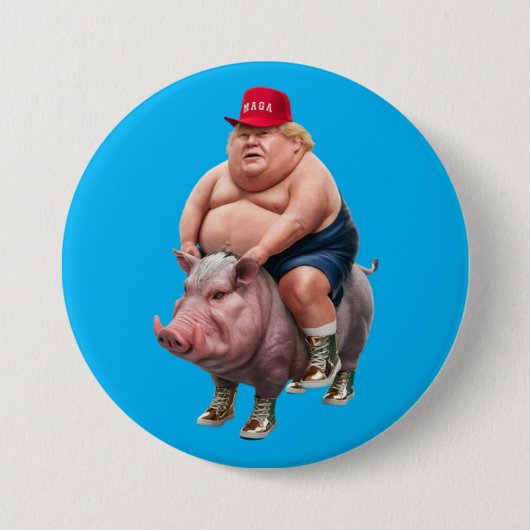 Trump Hog on Hog Button (Voorkant)