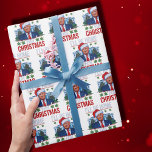 Trump Home | Trump Christmas | Trump Gift Wrap Cadeaupapier<br><div class="desc">Grappig Trump-inpakpapier Ik ben thuis voor Kerstmis</div>