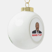 Trump, hou het op! keramische bal ornament (Links)