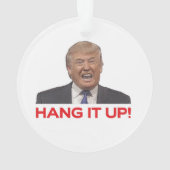 Trump, hou het op! ornament (achterkant)